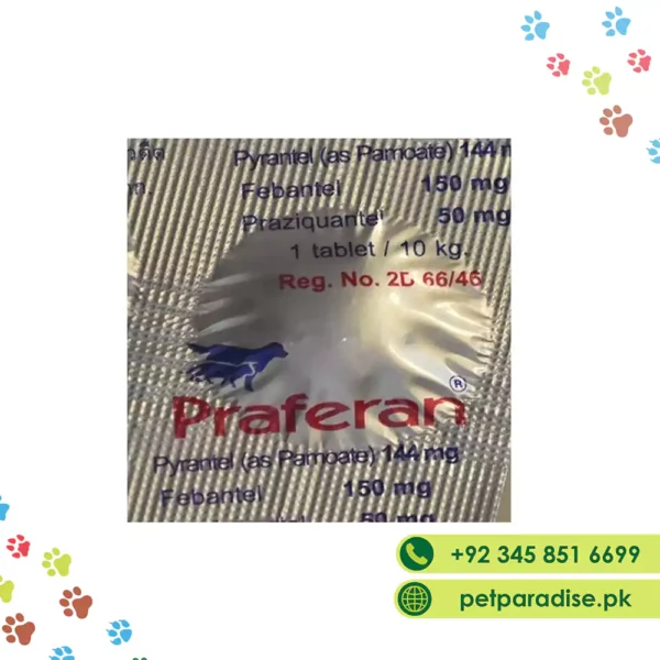 Praferan Deworming Tablet Dog And Cat (1 Tab)
